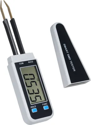 Obrázek produktu pro Digitální inteligentní SMD tester, 2999 počítadel, přenosný tester odporu, kapacity, diod, bateriové napájení, multimetr, pinzeta, automatické skenování měření, analýza elektronických součástek