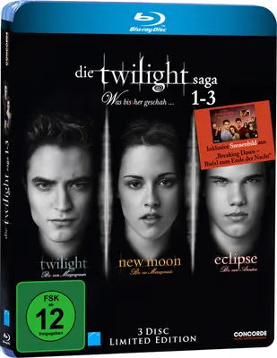 Produktbild von Die Twilight Saga 1-3 - Was bissher geschah... (Limited Edition, 3 Discs)