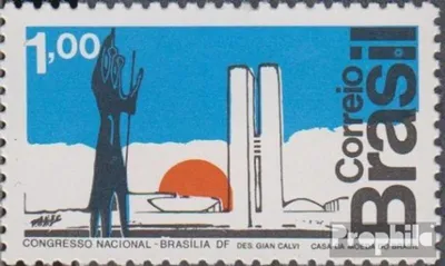Produktbild von Briefmarken Brasilien 1972 Mi 1350 (kompl.Ausg.) postfrisch Nationalkongreß