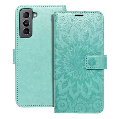 Produktbild von MEZZO Book Case passend für SAMSUNG S21 Mandala grün