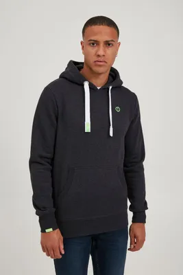 Produktbild von SOLID SDBennHood Herren Kapuzenpullover Hoodie Pullover mit Kapuze Kordelzug Kängurutasche Rippbündchen Label-Details Baumwollmischung Regular fit