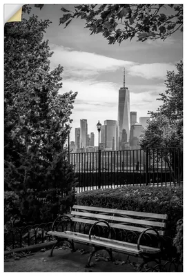 Produktbild von ARTland Wandbild, selbstklebend Urbaner Rückzugsort mit NYC-Skyline Größe: 80x120 cm