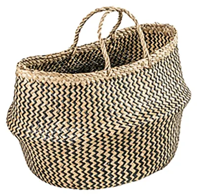 Produktbild von Aufbewahrungskorb, Pflanzkorb natur-schwarz.