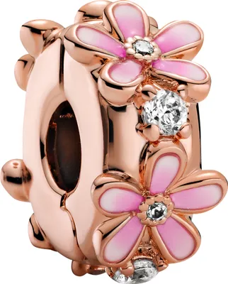 Image de Pandora marguerite rose élément intermédiaire 788809C01 Pendentif
