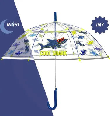 Produktbild von Perletti regenschirm HAIFISCH transparent reflektierend