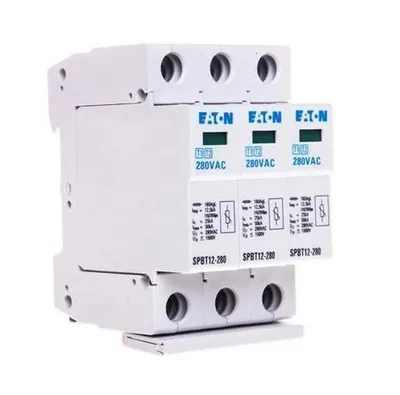 Zdjęcie produktu dla Ogranicznik przepięć B+C 3P 12,5kA SPBT12-280/3 158330 EATON