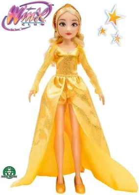 Obrázek produktu pro Panenka Winx, plesové šaty Alfea Stella, 26 cm, pohyblivá panenka, od 3 let