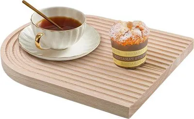 Image de Grand plateau ovale en bois pour fruits et salade