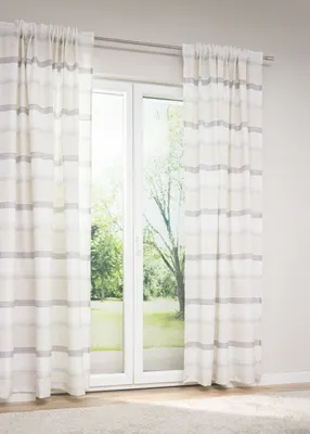 Produktbild von Lysel - Dekoschal Linisa #1W in den Maßen (B x H): 146cm x 245cm in Graubeige/beige