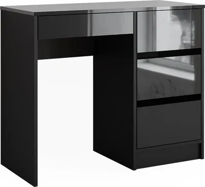 Produktbild von Schreibtisch Vicco Sherry Anthrazit Hochglanz 90 x 40 cm mit Schubladen, Model 43667