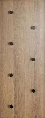 Produktbild von Wandgarderobe >37144< in eiche, schwarz, MDF, Metall - 75x30x26cm (BxHxT)