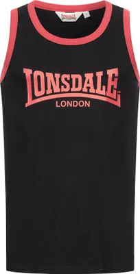 Zdjęcie produktu dla Męski singlet regular fit KNOCKAN czarny/czerwony XL Lonsdale