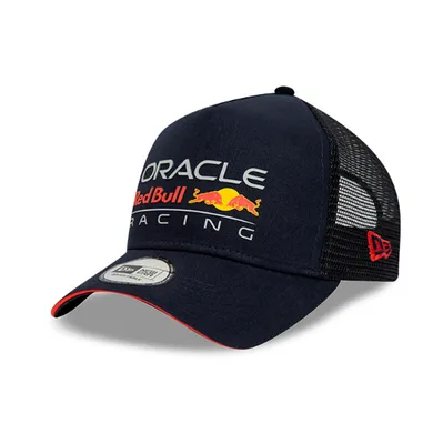 Produktbild von New Era A-Frame Snapback Trucker Cap - Red Bull Racing navy