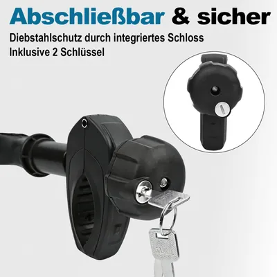 Imagen del producto de Soporte para bicicletas, kit de 3 piezas, con sistema antirrobo, para portaequipajes de bicicleta