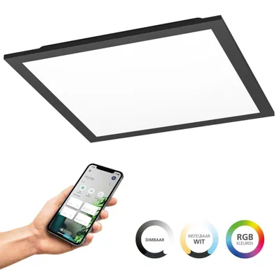Zdjęcie produktu dla EGLO Moradillo-Z, 1 szt., LED, 1700 lm, Czarny, Biały