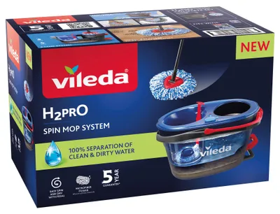 Image de Système de balai à franges et seau Vileda H2prO Spin