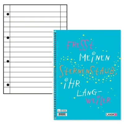 Image de LANDRÉ® 400130281 Collegeblock Sprüche DIN A4 liniert
