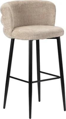 Produktbild von Cloud Barhocker, Creme, gepolstert, modernes Design, 56x90x54 cm, Sitzhöhe 65 cm