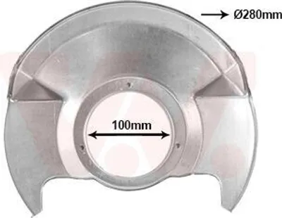 Produktbild von VAN WEZEL Spritzblech Bremsscheibe für HONDA CIVIC VII Hatchback (EU, EP, EV) Vorne 2548371 Ankerblech