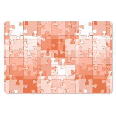 Produktbild von MuchoWow® Mauspad Mousepad Puzzle - Orange - Muster 27x18 cm - Mousepads - Maus Mat - Pad - Mausunterlage - Büroartikel - Desk Matten