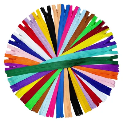 Unsichtbare Reißverschlüsse 20 Stück 23 cm 20 Farben