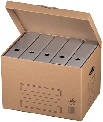 Produktbild von Famanu Archivboxen Set - 10 stabile Kartonboxen mit Klappdeckel