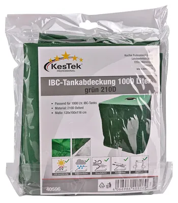 Produktbild von IBC Tank Abdeckung 1000 Ltr. grün 210D