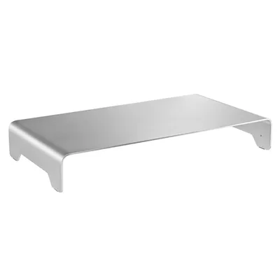 Obrázek produktu pro Powerton Podstavec pod monitor minimalistický stříbrný hliník 10 kg nosnost ergo