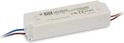 Obrázek produktu pro MEAN WELL LED spínaný zdroj IP67 36 W 24 V/1,5 A konstantní napětí, 1 ks.