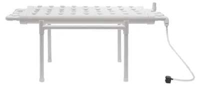 Imagen del producto de Kit de cultivo hidropónico, con 36 espacios para plantas, eficiente en el uso del agua, color blanco