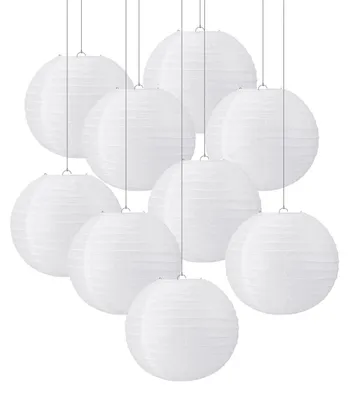 Obrázok produktu pre Sada papierových lampiónov 20 ks - 30 cm lampióny - Dekorácia na oslavy/svadby - Zábavný vzhľad - Vhodné na vnútorné/exteriérové použitie - Lampión