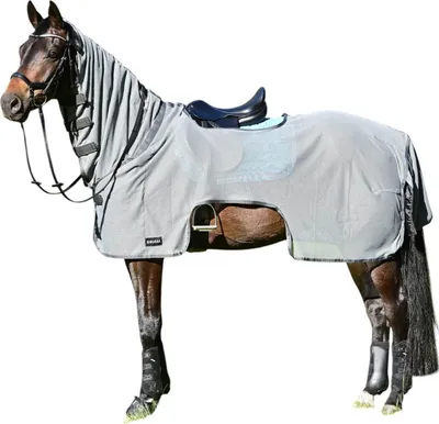 Immagine prodotto di BUSSE Tappeto da equitazione Moskito III Fly Rug Grigio (Antracite) 135