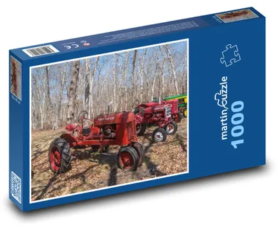 Produktbild von Puzzle 1000 Traktoren im Wald - martinpuzzle