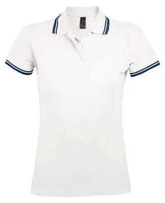 Immagine prodotto di SOLS - Polo da donna "Pasadena" LT1915 (S) (bianco/blu navy)
