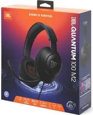 Obrázek produktu pro JBL Quantum 100M2, Kabel, Hran, 20 - 20000 Hz, 220 g, Sluchtka s mikrofonem, ern