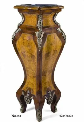 Produktbild von Casa Padrino Barock Säule mit Marmorbesatz 47 x 47 x H. 134 cm - Antik Stil