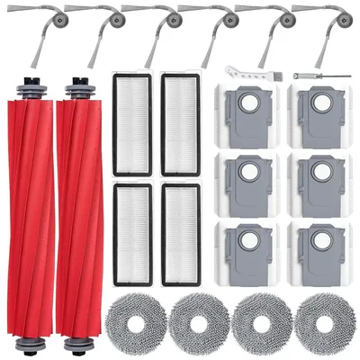 Zubehör für Roborock QV 35A / QV 35S – 2 Hauptbürsten, 4 Filter, 6 Beutel
