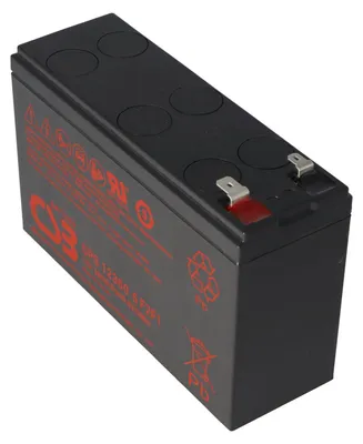 Produktbild von CSB-UPS123606 12 Volt 7 Ah AGM Bleiakku 360Wh, 151x51x98,3mm Faston 4,8 und 6,3mm Hochstromfest