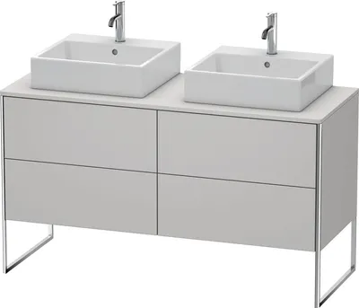 Produktbild von Waschtischunterbau XSQUARE 778x1400x548mm f 2 Be No weiß seidenmatt nordic weiß seidenmatt