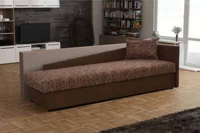 Obrázek produktu pro Válenda 80x200 RUOXI s úložným prostorem - tmavě hnědá / hnědá