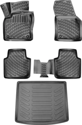 Produktbild von 3D Auto Gummimatten & Kofferraumwanne Set für VW Tiguan ALLSPACE Baujahr ab 2016