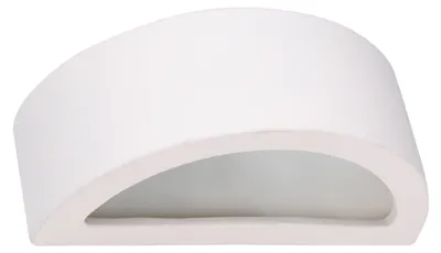 Produktbild von Wandlampe Keramik E27 B: 30 cm Up Down Weiß Modern Keramiklampe