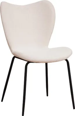 Produktbild von In And OutdoorMatch Esszimmerstuhl Sainbo - Creme - Ohne Armlehne - Mit Rückenlehne - Modernes Design - Stoff