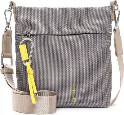 Produktbild von Suri Frey Umhängetasche, beige, onesize, Nylon, Suri Sports Serie, mit abnehmbarem, längenverstellbarem Schulterriemen, abnehmbarem Karabiner, 3 Reißverschluss- und 2 Steckfächern sowie gewebtem Design