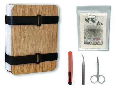 Blumenpresse-Set aus Holz, 15 x 19,8 cm, für DIY getrocknete Blumen