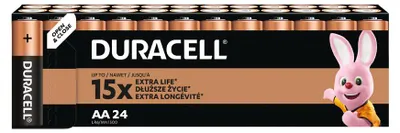 Productafbeelding van Duracell Batterijen Basic AA/LR6, verpakking met 24 stuks