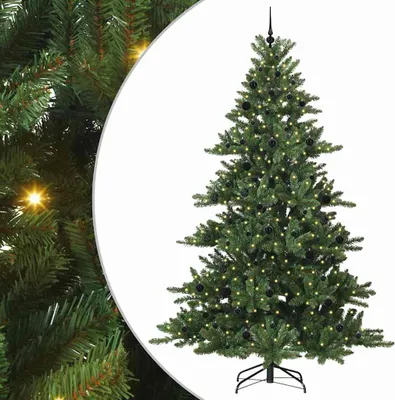Produktbild von Künstlicher klappbarer Weihnachtsbaum Grün 240 cm PVC und Stahl