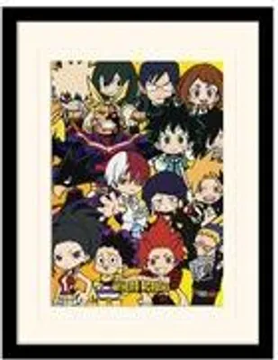 Produktbild von My Hero Academia - Chibi Characters - Gerahmter Kunstdruck