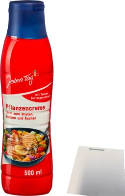 Produktbild von Jeden Tag Pflanzencreme (500ml Flasche) + usy Block