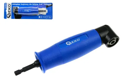Immagine prodotto di Adattatore angolare per trapano a 90 gradi, convertitore ad angolo, attacco per mandrino elettrico, 1/4'',per avvitatore, per foratura in spazi ristretti, 1-10 mm Geko